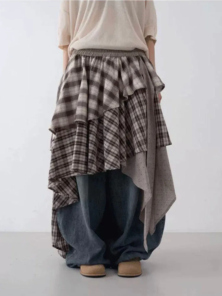 Asymmetric Lace Hem Skirt Women's Fashion Autumn Winter Layered Backless Skirt Korean Style Commute Thin Material A-Line...
Asymmetric Lace Hem Skirt Women's Fashion Autumn Winter Layered Backless Skirt Korean Style Commute Thin Material A-Line...