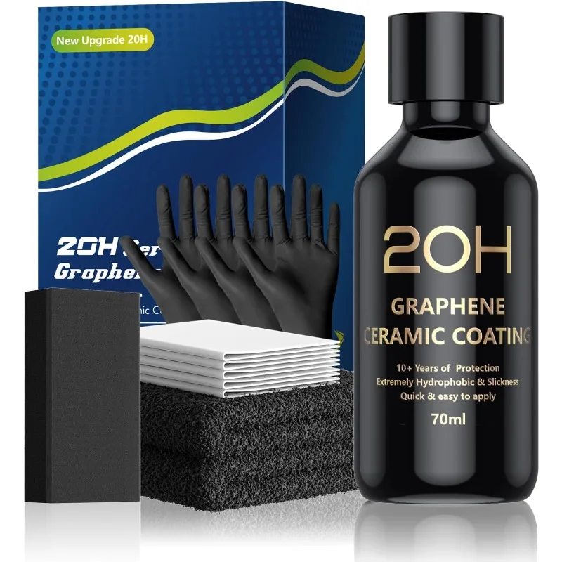 20H Advanced Graphene Ceramic Coating for Cars (70ml) - Car Detailing Kit, 10+ Years of Long Lasting Protection
20H Advanced Graphene Ceramic Coating for Cars (70ml) - Car Detailing Kit, 10+ Years of Long Lasting Protection