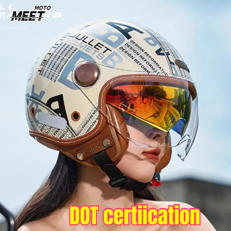 Motorcycle Helmet Biker 3/4 Open Face Helmet Retro Electric Bike Scooter ABS Shell Retro Moto Casque Casco Capacete
Motorcycle Helmet Biker 3/4 Open Face Helmet Retro Electric Bike Scooter ABS Shell Retro Moto Casque Casco Capacete