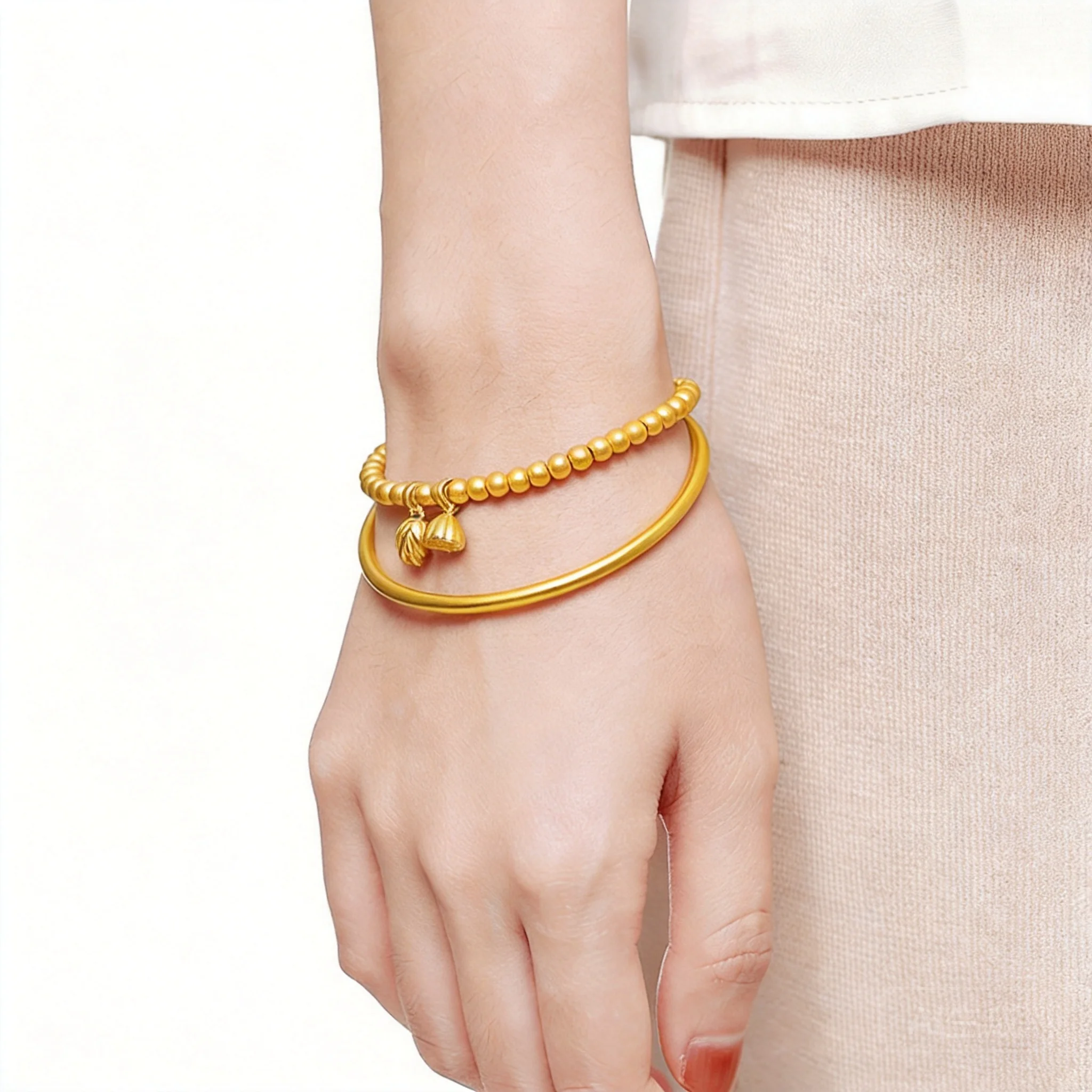 Traditional Chinese Style Lucky Blessing Brass Gold Plated Lotus Seed Pod Pendant Beaded Bracelet Plain Heritage Bangle Set For
Traditional Chinese Style Lucky Blessing Brass Gold Plated Lotus Seed Pod Pendant Beaded Bracelet Plain Heritage Bangle Set For