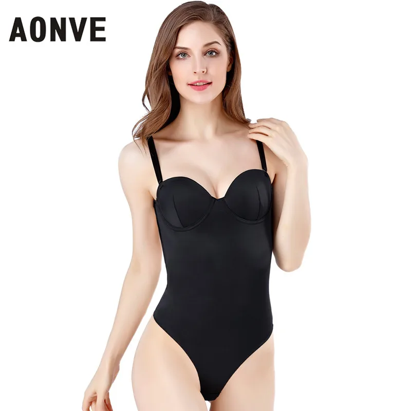 Invisible Backless Bodysuit Slimming Sheath Woman Flat Belly Sexy Thongs Deep V Neckline Push Up Bra Black Shaperwear
Invisible Backless Bodysuit Slimming Sheath Woman Flat Belly Sexy Thongs Deep V Neckline Push Up Bra Black Shaperwear