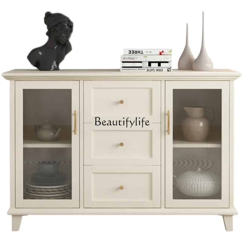 American all-solid wood dining side cabinet light luxury simple locker solid wood storage
American all-solid wood dining side cabinet light luxury simple locker solid wood storage
