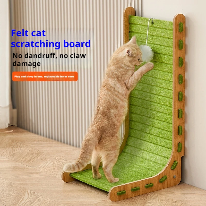Cat Scratcher, L Shaped Vertical Cat Scratcher for Wall and Couch Protection, Cardboard Wear-resistant and Shavings Resistant
Cat Scratcher, L Shaped Vertical Cat Scratcher for Wall and Couch Protection, Cardboard Wear-resistant and Shavings Resistant