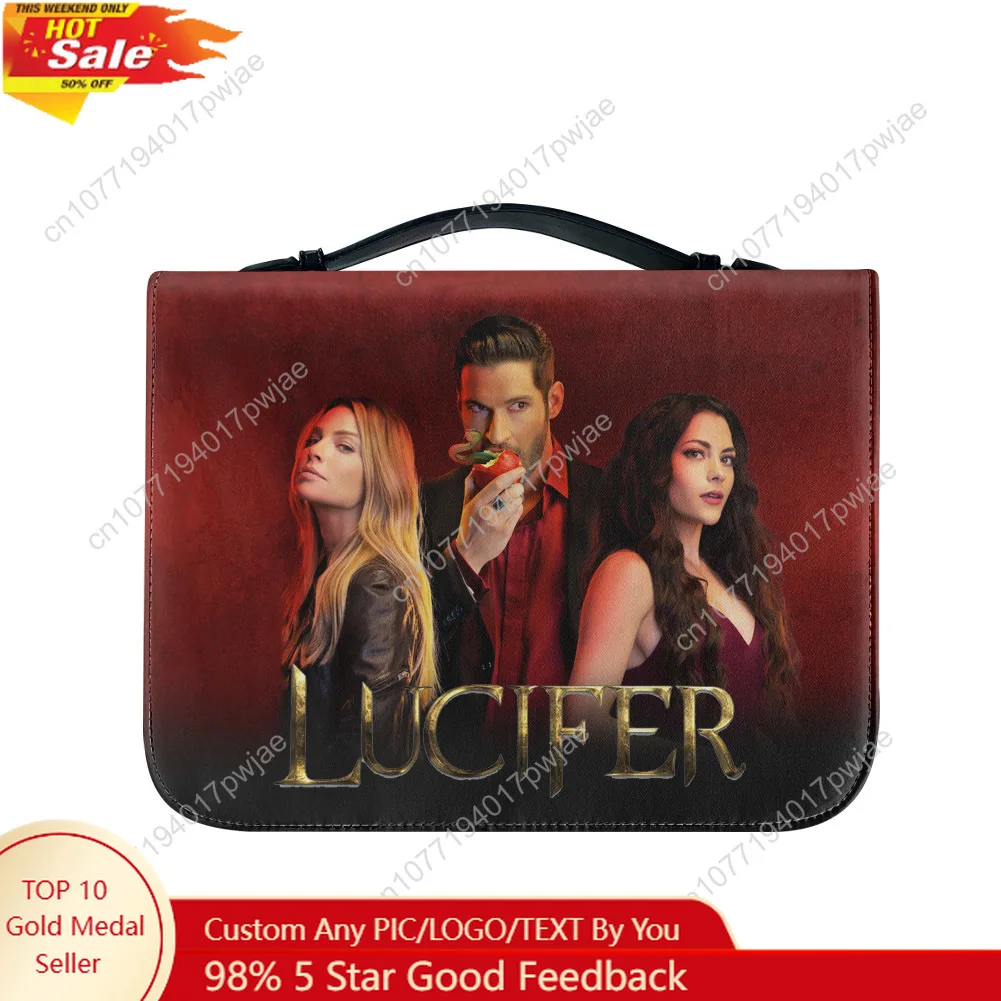Lucifer TV series Bible Bags Christian Gifts Lucifer Morningstar Cover Bible Pack Waterproof Leather Bag Pockets Package Case
Lucifer TV series Bible Bags Christian Gifts Lucifer Morningstar Cover Bible Pack Waterproof Leather Bag Pockets Package Case