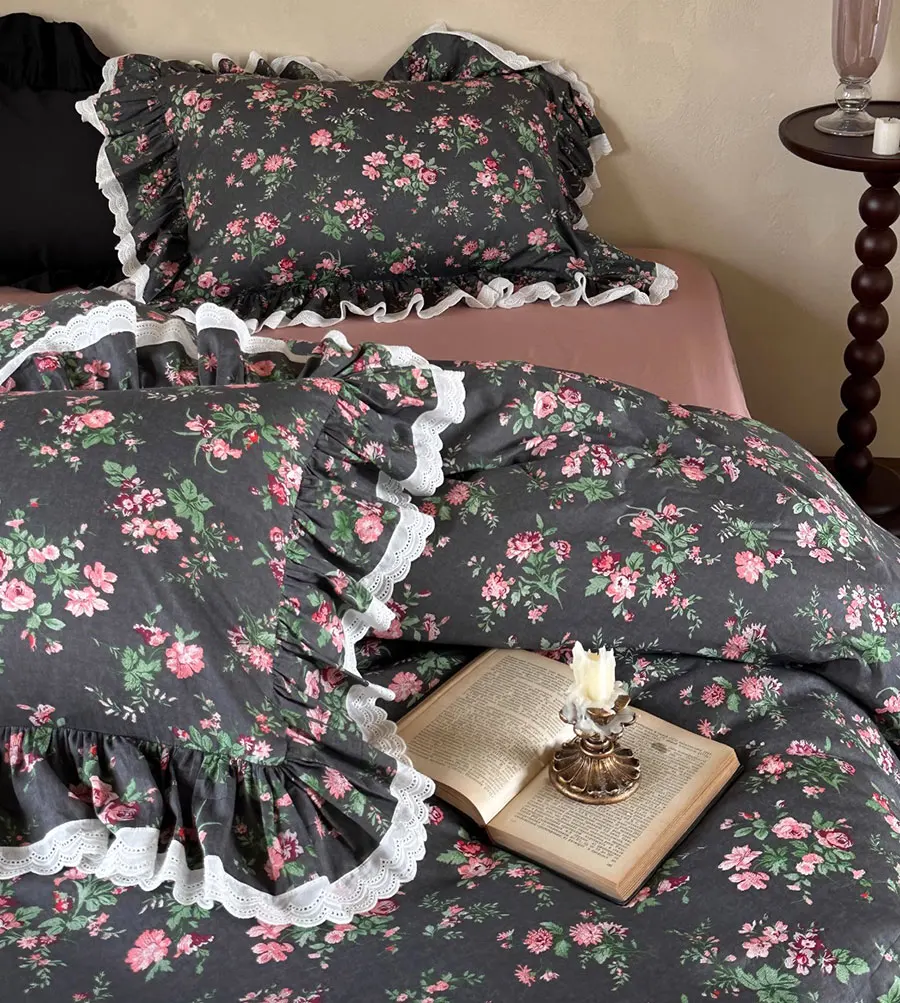 Vintage french flower bedding set,full queen king retro fairyfair ruffle cotton home textile bed skirt pillow case quilt cover
Vintage french flower bedding set,full queen king retro fairyfair ruffle cotton home textile bed skirt pillow case quilt cover