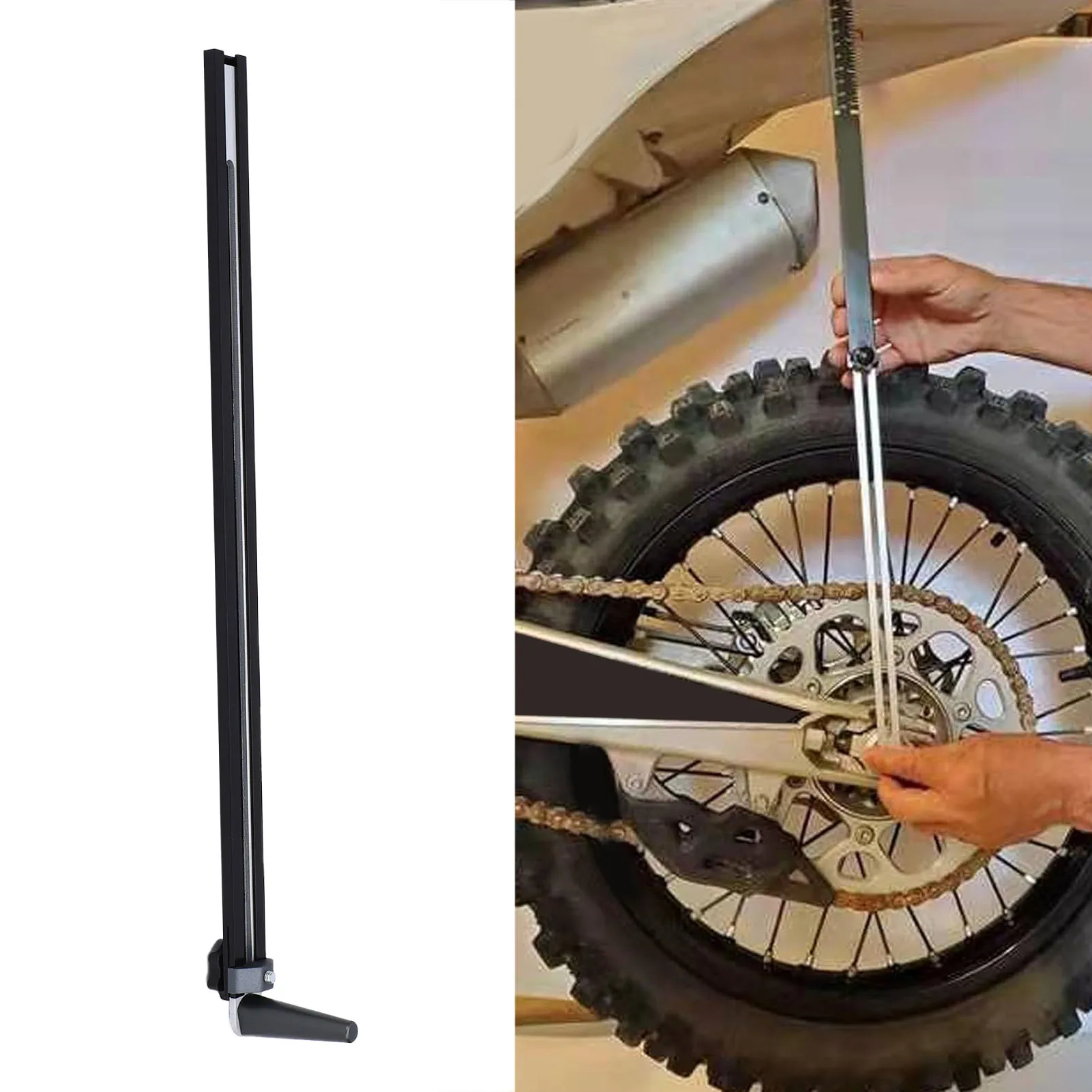 Dirt Bike Sag Scale Sliding Sag Scale Sturdy Metal Rear Suspension Sag Measurement Tool for Most Dirt Bikes Sag Measuring Tool
Dirt Bike Sag Scale Sliding Sag Scale Sturdy Metal Rear Suspension Sag Measurement Tool for Most Dirt Bikes Sag Measuring Tool