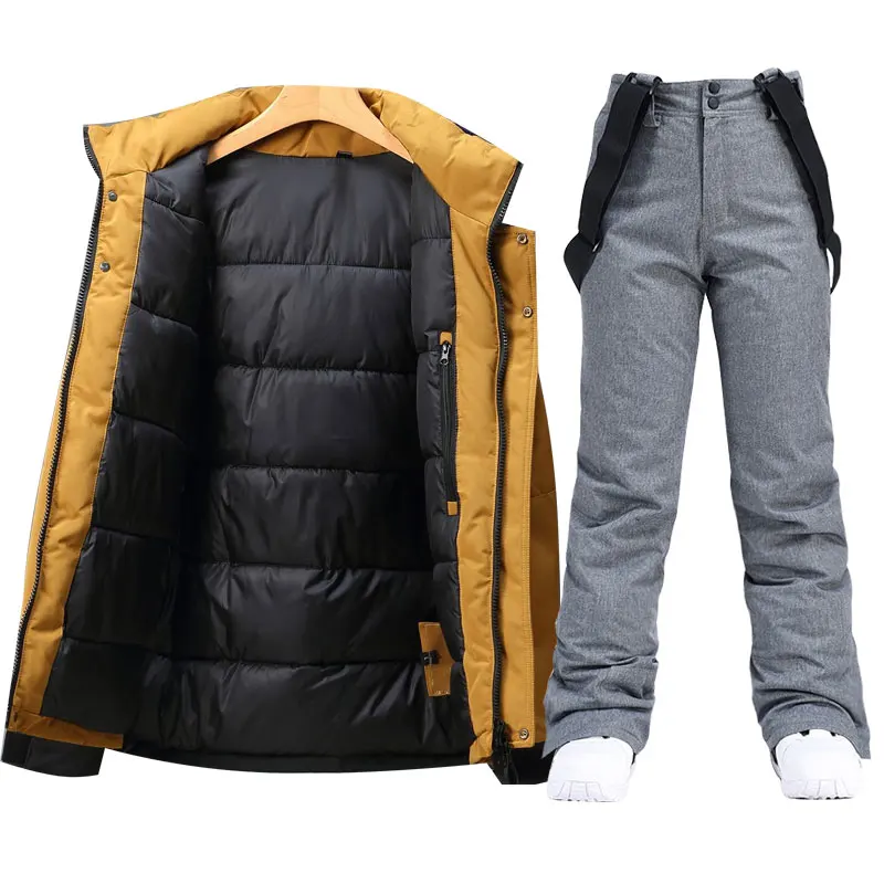 Keep Warm Ski Suit Men Winter Snow Down Cotton Jacket And Pants Outdoor Waterproof Breathable Male Snowboard Wear Skiing Outfits
Keep Warm Ski Suit Men Winter Snow Down Cotton Jacket And Pants Outdoor Waterproof Breathable Male Snowboard Wear Skiing Outfits