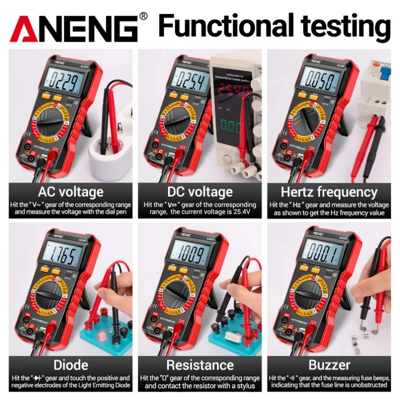 ANENG SZ305+BT173 combination set high-precision intelligent multifunctional electrical maintenance and testing tool
ANENG SZ305+BT173 combination set high-precision intelligent multifunctional electrical maintenance and testing tool