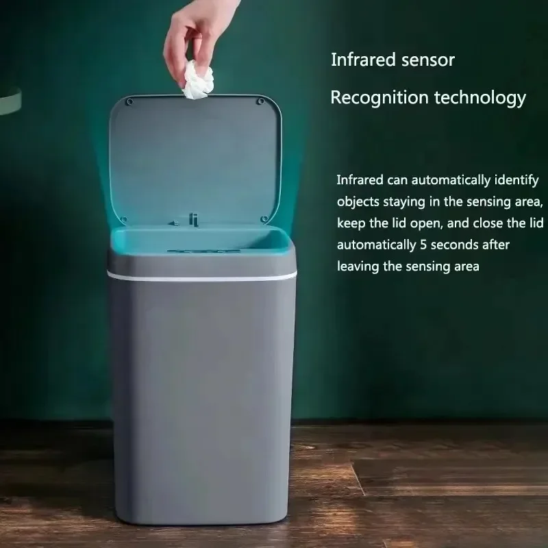 12-16L Smart Trash Can Automatic Sensor Dustbin Electric Waste Bin Waterproof Wastebasket for Kitchen Bathroom Recycling Trash
12-16L Smart Trash Can Automatic Sensor Dustbin Electric Waste Bin Waterproof Wastebasket for Kitchen Bathroom Recycling Trash