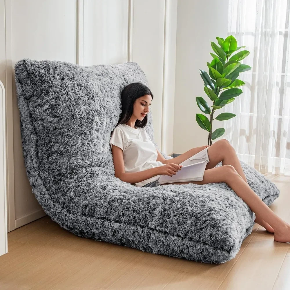 3 in 1 Bean Bag Chair, Giant Bean Bag Sofa Bed, Floor Mattress with High-Density Foam Filling, Bean Bag Chair for Adult
3 in 1 Bean Bag Chair, Giant Bean Bag Sofa Bed, Floor Mattress with High-Density Foam Filling, Bean Bag Chair for Adult