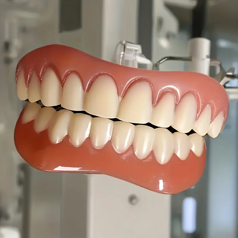 Decorative Cosmetic Teeth Veneers, Adjustable Upper & Lower Set, Realistic Appearance, Comfortable Removable Design, Easy to Clean & Wear, Suitable for Seniors, Temporary Beauty Teeth Cover Set
Decorative Cosmetic Teeth Veneers, Adjustable Upper & Lower Set, Realistic Appearance, Comfortable Removable Design, Easy to Clean & Wear, Suitable for Seniors, Temporary Beauty Teeth Cover Set