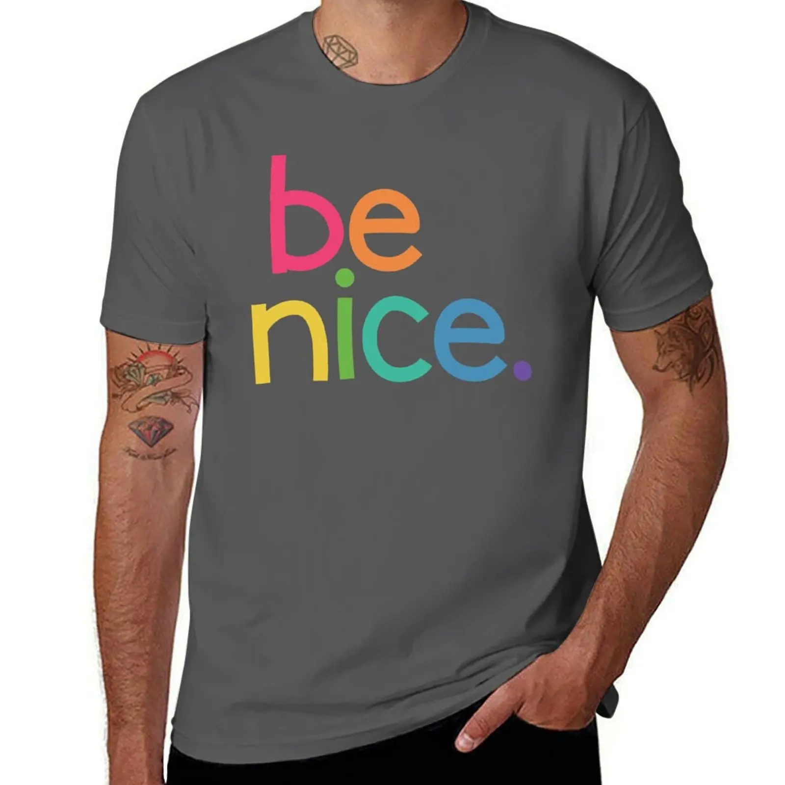 be nice. T-Shirt Basic Regular Fit Casual T-Shirt
be nice. T-Shirt Basic Regular Fit Casual T-Shirt