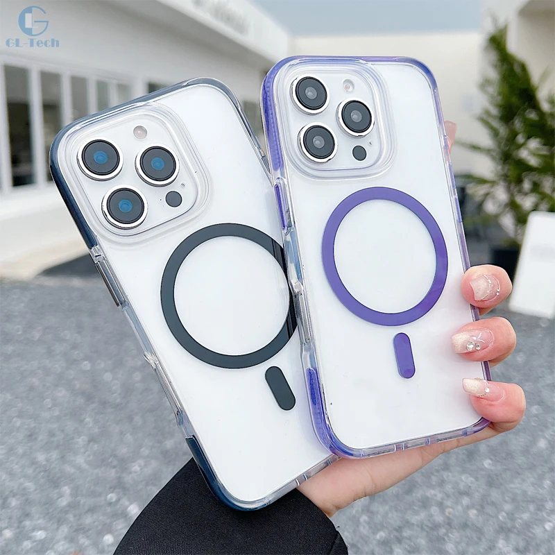 Airbag Shockprrof Magsafe Magnetic Transparent Phone Case for IPhone 16 E 15 14 Plus 13 12 Pro Max Anti-drop Cover Fundas Capa
Airbag Shockprrof Magsafe Magnetic Transparent Phone Case for IPhone 16 E 15 14 Plus 13 12 Pro Max Anti-drop Cover Fundas Capa