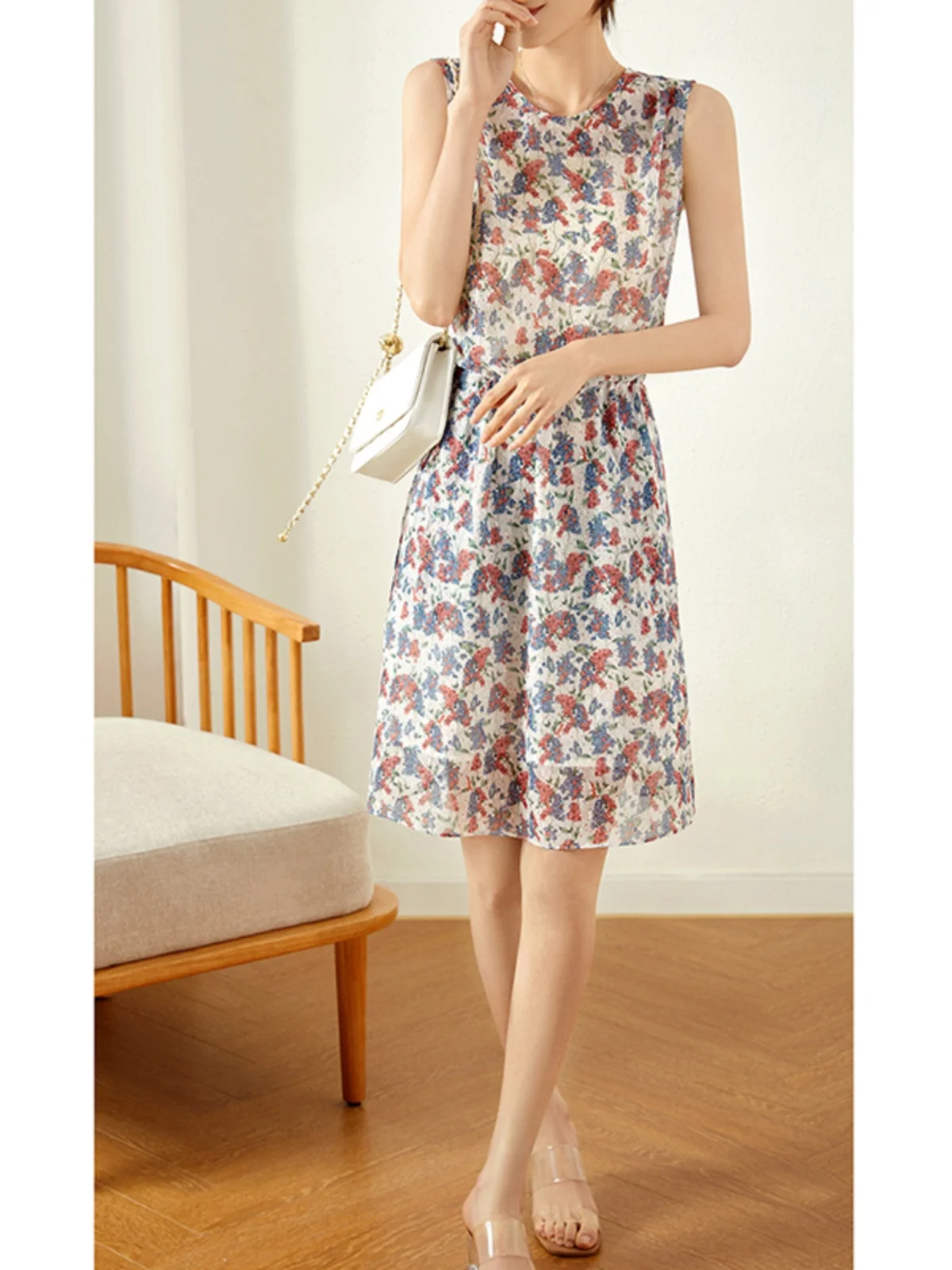 Ele Gentle Floral Print Summer Dr Women's Svel Slim Fit Vest Dr mid Waist Printed H-Line Commute Sle Tea Br...
Ele Gentle Floral Print Summer Dr Women's Svel Slim Fit Vest Dr mid Waist Printed H-Line Commute Sle Tea Br...