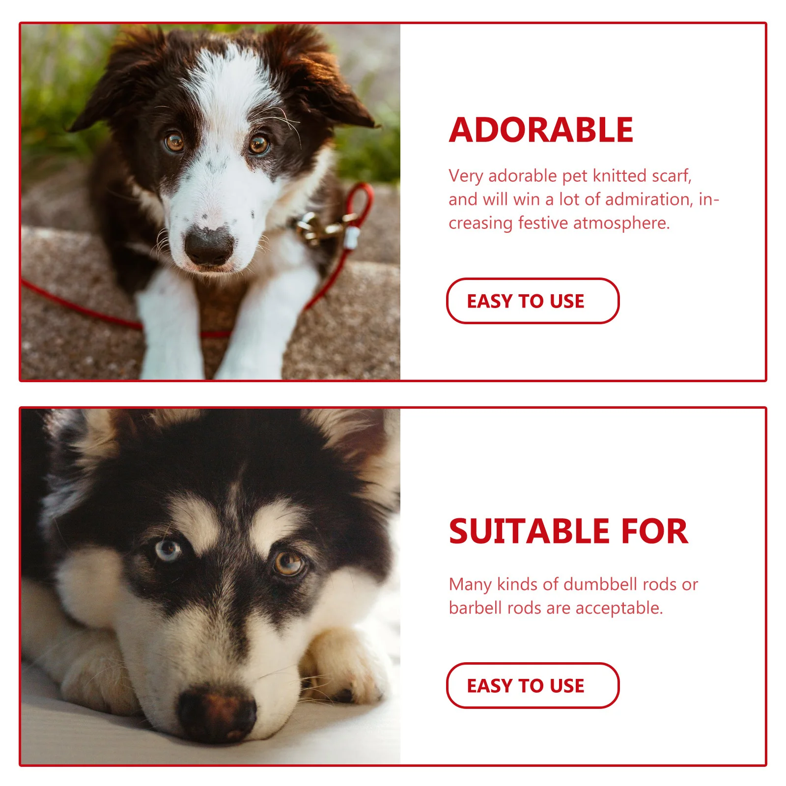 2Pcs Pet Knitted Scarf Christmas Neck Warmer Cute Costume Accessories for Dogs Cats Winter Party Decor Pet Knitted Scarf
2Pcs Pet Knitted Scarf Christmas Neck Warmer Cute Costume Accessories for Dogs Cats Winter Party Decor Pet Knitted Scarf