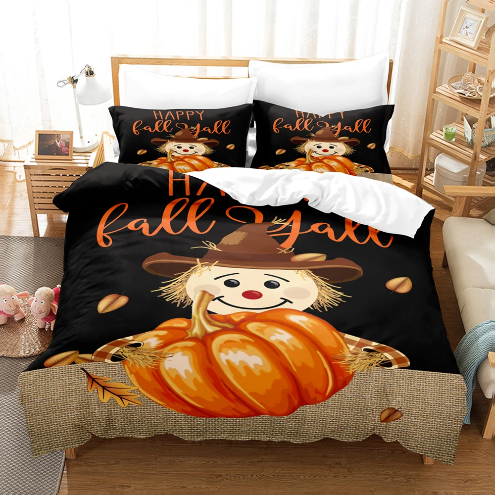 Комплект постельного белья Happy Halloween с 3D цифровой печатью, комплект из 2-3 предметов (без ядра), подходит для спальни, комплект пододеяльников, декор на Хэллоуин
Комплект постельного белья Happy Halloween с 3D цифровой печатью, комплект из 2-3 предметов (без ядра), подходит для спальни, комплект пододеяльников, декор на Хэллоуин