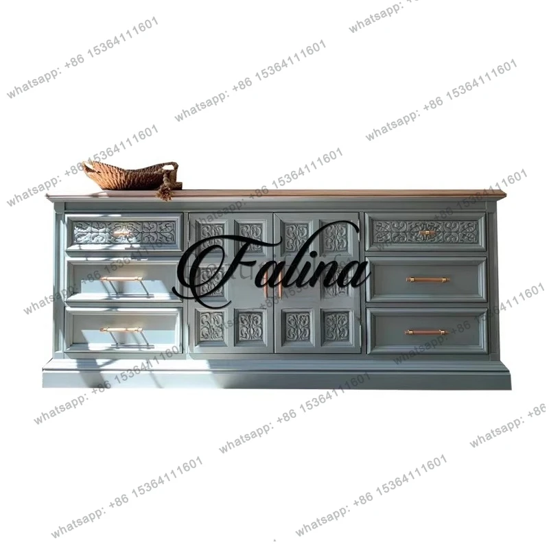 Solid wood chest retro style master bedroom storage locker
Solid wood chest retro style master bedroom storage locker