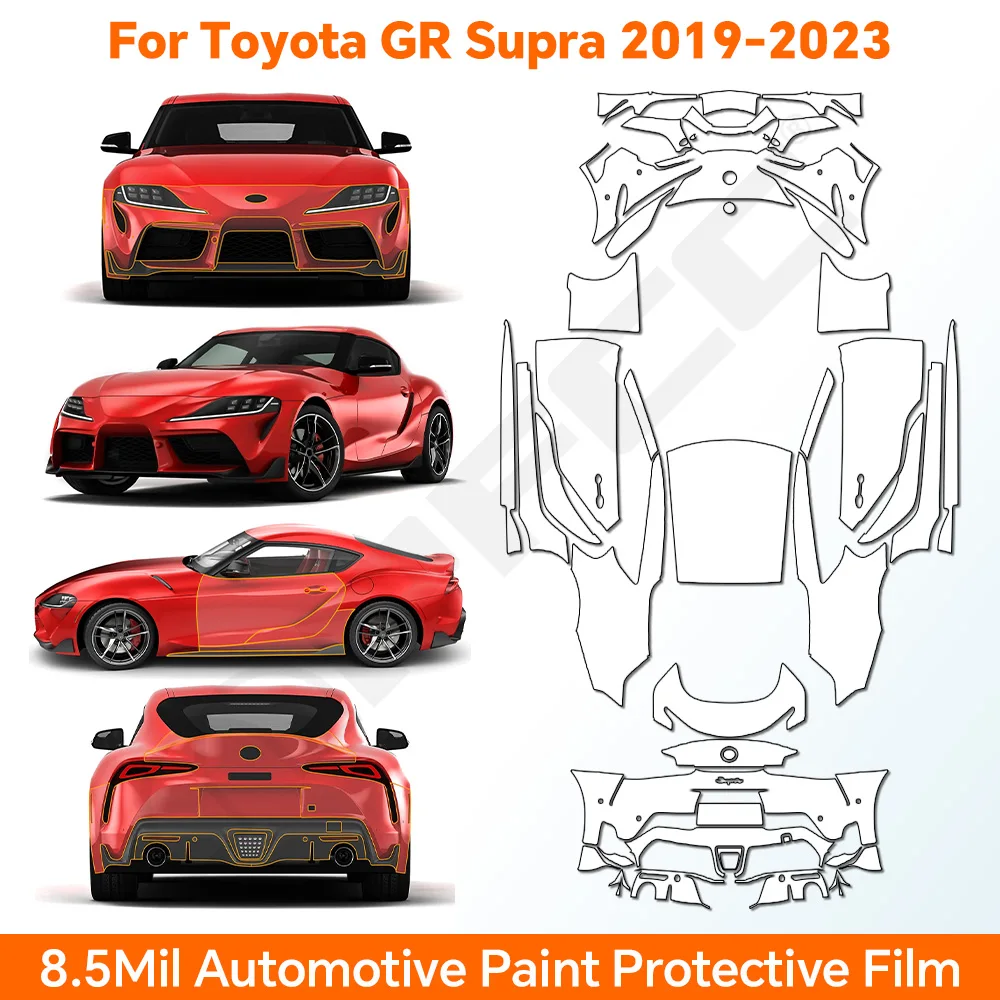 TPU For Toyota GR SUPRA 2019-2023 Paint Protection Film Clear Bra Car Body Anti-Scratch Pre-cut PPF Resistant Invisible Cover
TPU For Toyota GR SUPRA 2019-2023 Paint Protection Film Clear Bra Car Body Anti-Scratch Pre-cut PPF Resistant Invisible Cover