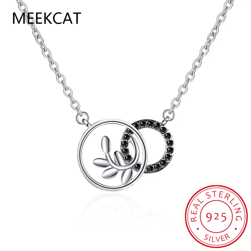 Leaves 925 Sterling Silver Pendant Necklace For Women Natural Black Spinel Round Gemstone Fine Jewelry Choker Colar de Prata
Leaves 925 Sterling Silver Pendant Necklace For Women Natural Black Spinel Round Gemstone Fine Jewelry Choker Colar de Prata