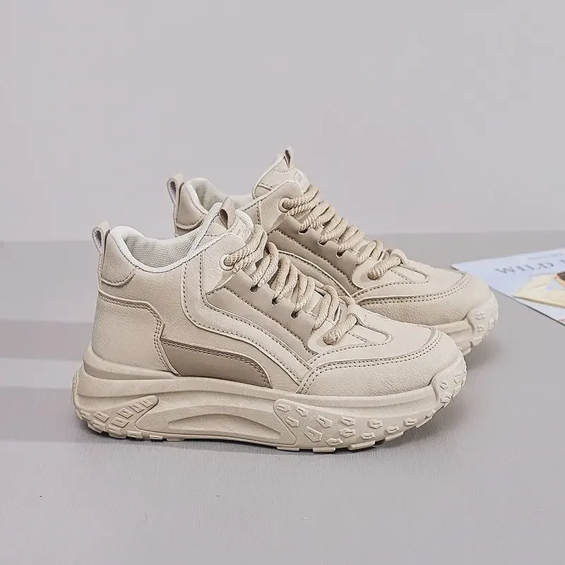 Autumn Korean Style High Top Sneakers for Women Thick Sole Sport Running Shoes Student Casual Height Boosting Chunky Sneakers
Autumn Korean Style High Top Sneakers for Women Thick Sole Sport Running Shoes Student Casual Height Boosting Chunky Sneakers