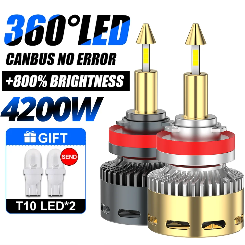 Car H4 LED Headlight Bulb CANBUS H7 Led H1 H8 H11 4200W Projector Lenses 9005 9006 HB3 HB4 9012 Hir2 LED Fog Lamp Assemblie 12V
Car H4 LED Headlight Bulb CANBUS H7 Led H1 H8 H11 4200W Projector Lenses 9005 9006 HB3 HB4 9012 Hir2 LED Fog Lamp Assemblie 12V