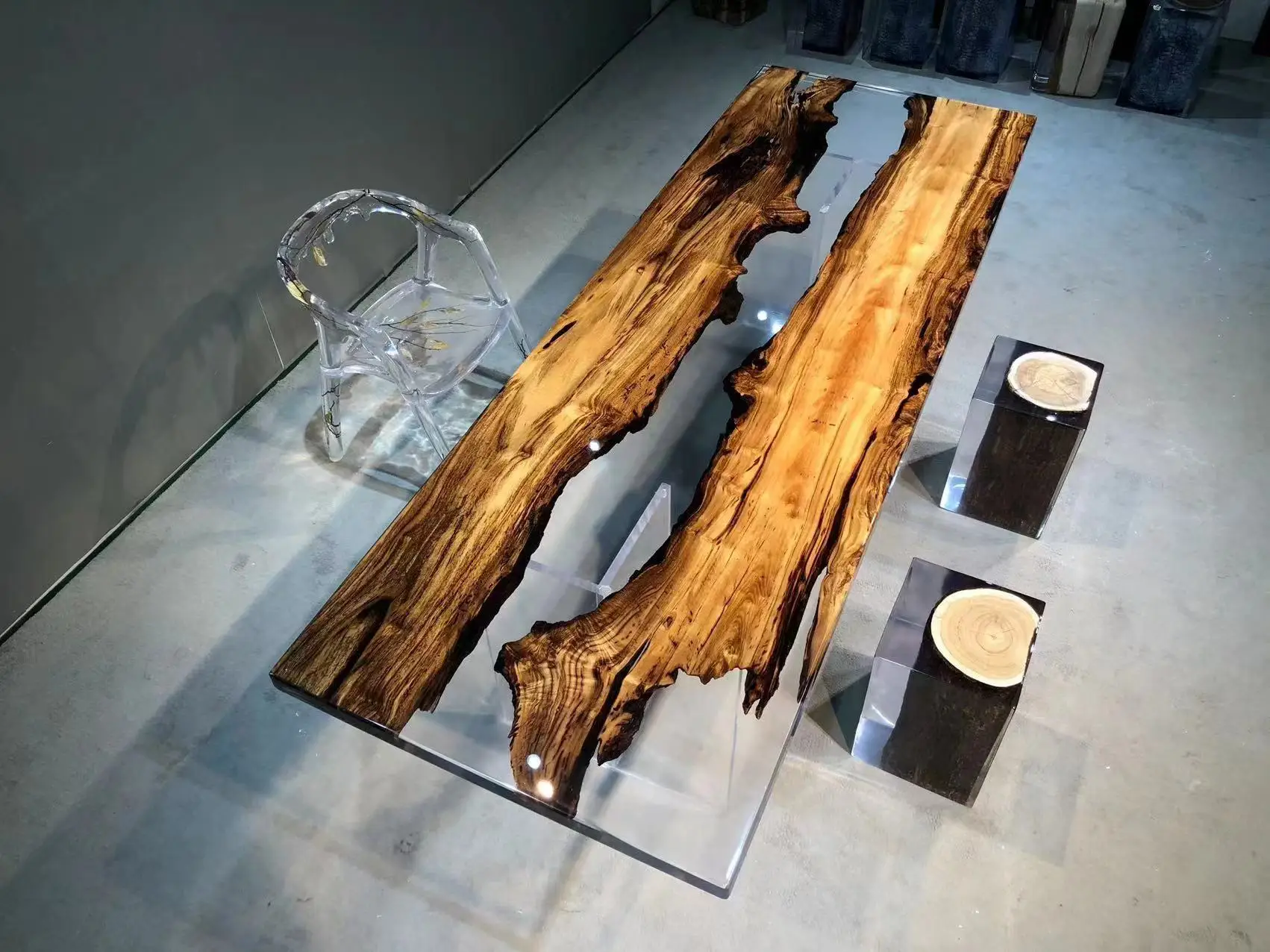Customized gold camphor resin table 300-90-5 with acrylic table legs, make two 150-90-deposit
Customized gold camphor resin table 300-90-5 with acrylic table legs, make two 150-90-deposit
