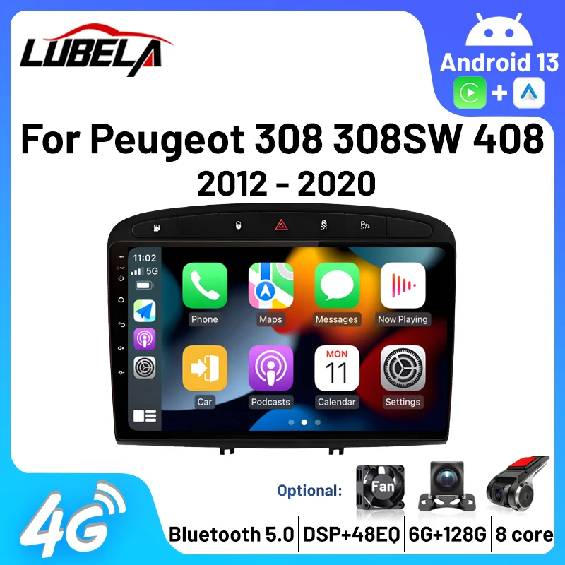 Radio Carplay Android Auto Wireless FM AM RDS 4G WIFI Multimedia Automotive Autoradio For Peugeot 408 308 SW 2012-2016 Car Play
Radio Carplay Android Auto Wireless FM AM RDS 4G WIFI Multimedia Automotive Autoradio For Peugeot 408 308 SW 2012-2016 Car Play