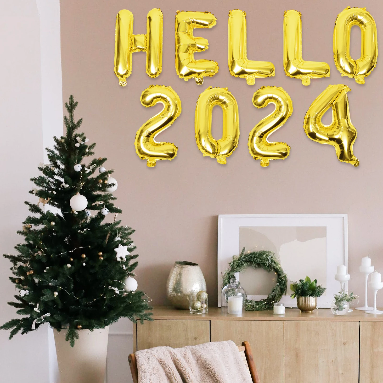 1 set 1 Set Hello 2024 Foil Aluminum Foil Balloons Decorative New Year Party Supplies Balloons For Graduation Party Centerpiece
1 set 1 Set Hello 2024 Foil Aluminum Foil Balloons Decorative New Year Party Supplies Balloons For Graduation Party Centerpiece