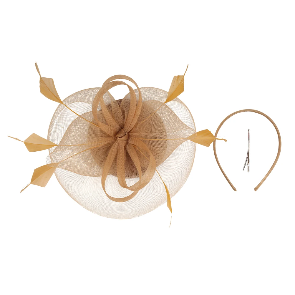 Flower Hairband Women Fascinator Headband Tea Party Hat Gauze Bridal Wedding Accessory Silk Plume Lightweight Durable
Flower Hairband Women Fascinator Headband Tea Party Hat Gauze Bridal Wedding Accessory Silk Plume Lightweight Durable