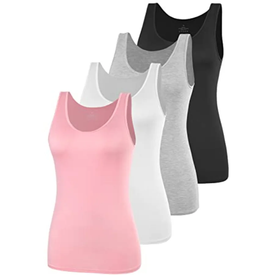 AMVELOP Basic Tank Top for Women Undershirts Sleeveless Layering Tank Top 2-4 Pack
AMVELOP Basic Tank Top for Women Undershirts Sleeveless Layering Tank Top 2-4 Pack
