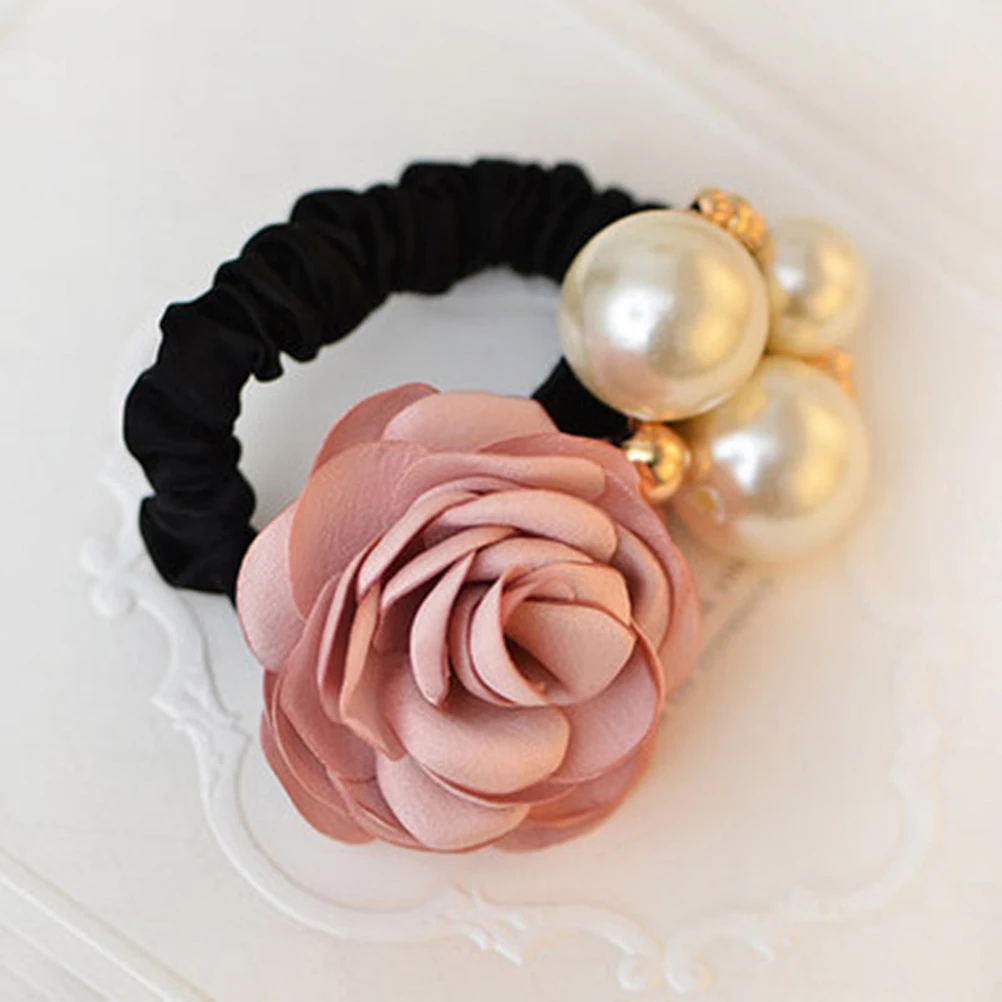 Rose Flower Bands Ponytail Braiding Stretchy Durable Reusable Pearl Decor Hair Ties for Long Short Curly Hair Elegant Colorful
Rose Flower Bands Ponytail Braiding Stretchy Durable Reusable Pearl Decor Hair Ties for Long Short Curly Hair Elegant Colorful