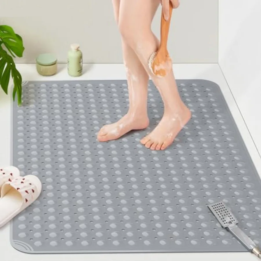 Etra Large TPE Shower Mat L W Anti Slip Bath Mat with Drain Holes and Suction Cups Large Size Mat More Suitable for Shower Stal
Etra Large TPE Shower Mat L W Anti Slip Bath Mat with Drain Holes and Suction Cups Large Size Mat More Suitable for Shower Stal
