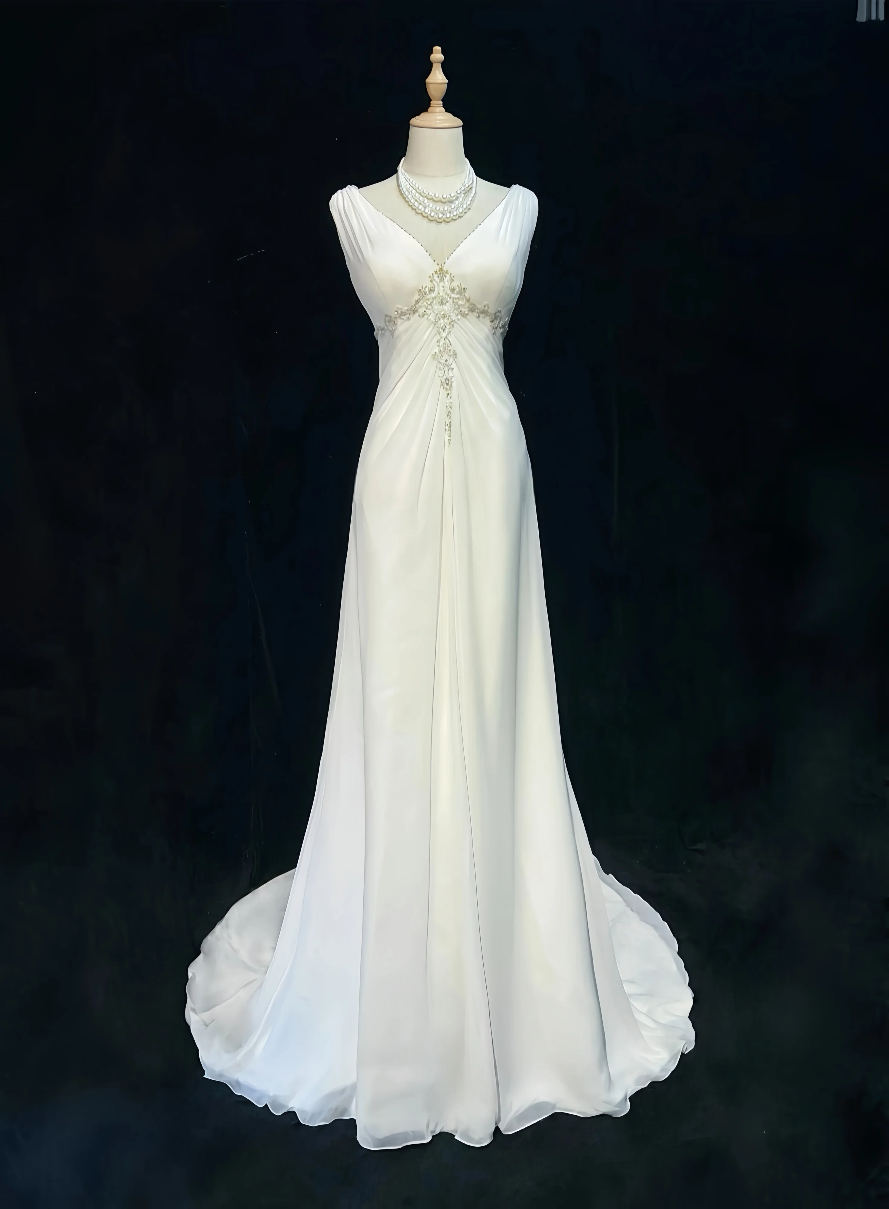 Stylish White Evening Dress Satin Strap Pleated Sexy V-Neck Backless Tulle Sleeveless Mermaid Formal Occasion Banquet Dress
Stylish White Evening Dress Satin Strap Pleated Sexy V-Neck Backless Tulle Sleeveless Mermaid Formal Occasion Banquet Dress