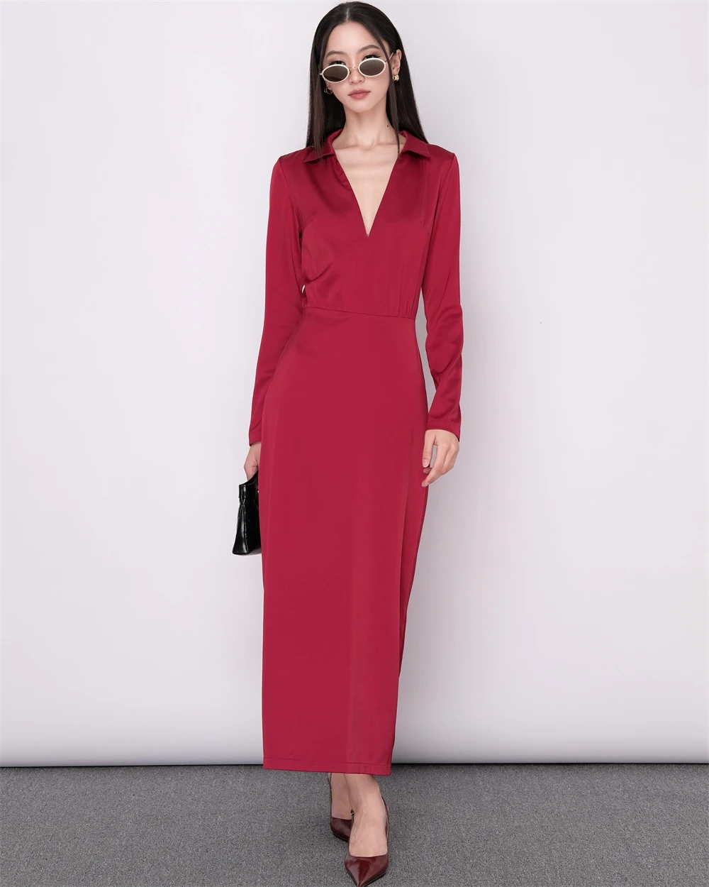 Customized Simple Red Jersey Evening Dress Elegant V-Neck Long Sleeves Homecoming Dresses Luxury Ruched Special Occasion Gowns
Customized Simple Red Jersey Evening Dress Elegant V-Neck Long Sleeves Homecoming Dresses Luxury Ruched Special Occasion Gowns