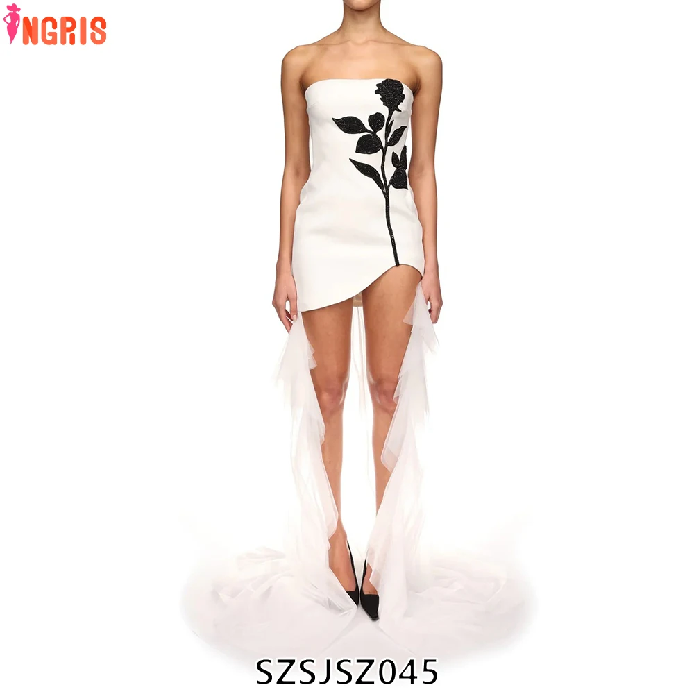 New Arrivals Flower Off Shoulder Sleeveless Dresses Party Evening Dress Bodycon Bandage With Long Mesh-SZSJSZ045
New Arrivals Flower Off Shoulder Sleeveless Dresses Party Evening Dress Bodycon Bandage With Long Mesh-SZSJSZ045