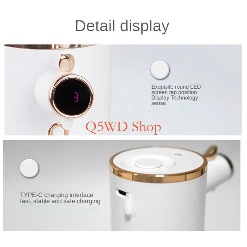 Q5WD for Smart Touchless Soap Dispenser Automatic Soap Dispenser with Built-in Aroma
Q5WD for Smart Touchless Soap Dispenser Automatic Soap Dispenser with Built-in Aroma