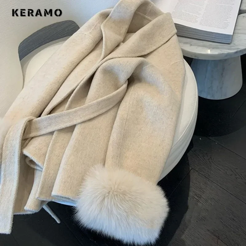 2025 Winter Casual X-long Oversized Office Lady Wool Jacket Women Outerwear Loose Solid Blends Notched Collar Lace-up Warm Coat
2025 Winter Casual X-long Oversized Office Lady Wool Jacket Women Outerwear Loose Solid Blends Notched Collar Lace-up Warm Coat