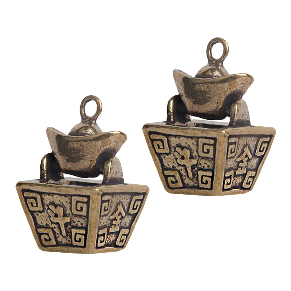 2pcs Retro Brass Ingot Keychain Vintage Diy Hanging Decor Durable Key Ring Pendants Household Diy Pendant Brass Craft Ingot
2pcs Retro Brass Ingot Keychain Vintage Diy Hanging Decor Durable Key Ring Pendants Household Diy Pendant Brass Craft Ingot