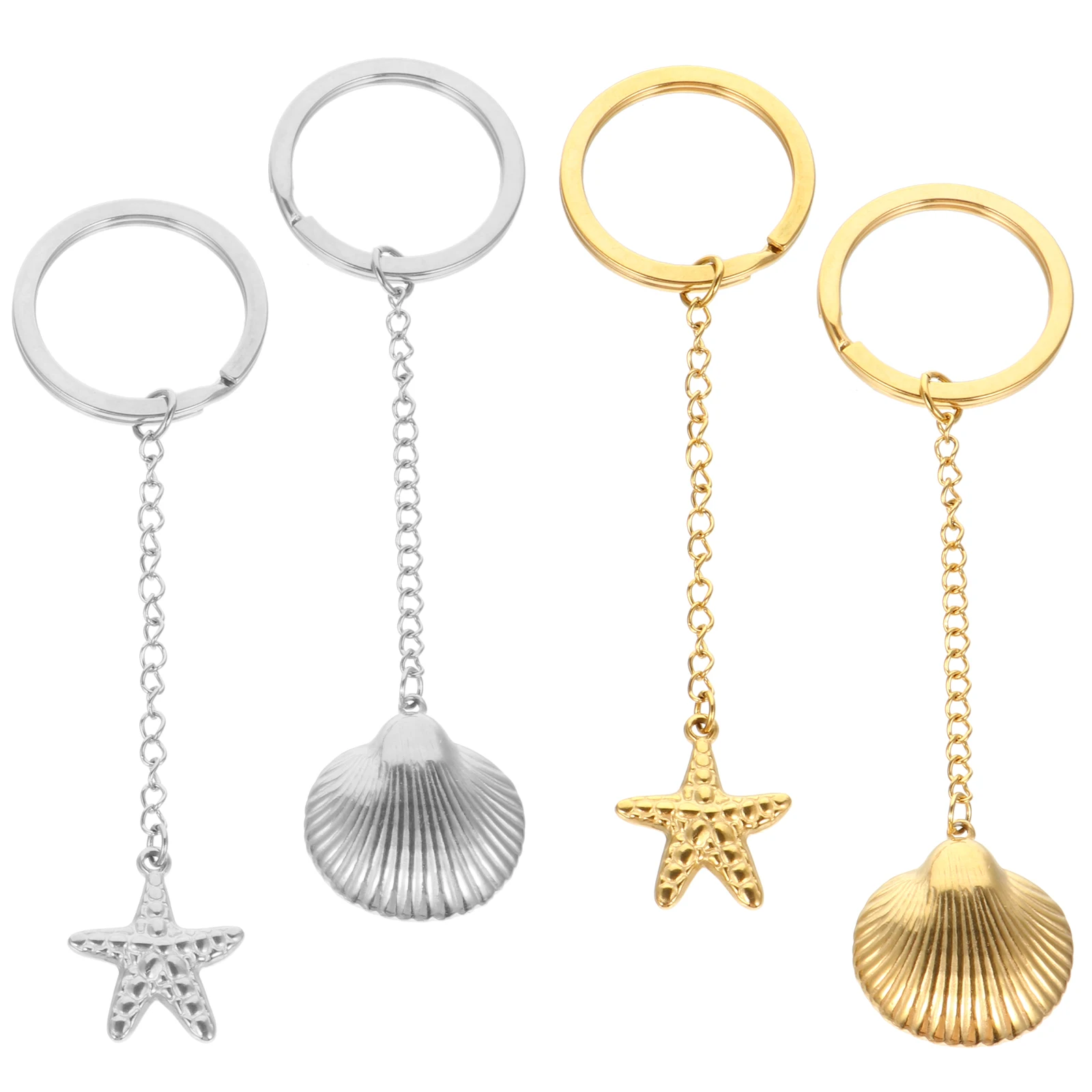4Pcs Shell Keychains Bag Pendant Stainless Steel Keyring Decor Seaside Bohemia Party Favor Birthday Gift
4Pcs Shell Keychains Bag Pendant Stainless Steel Keyring Decor Seaside Bohemia Party Favor Birthday Gift