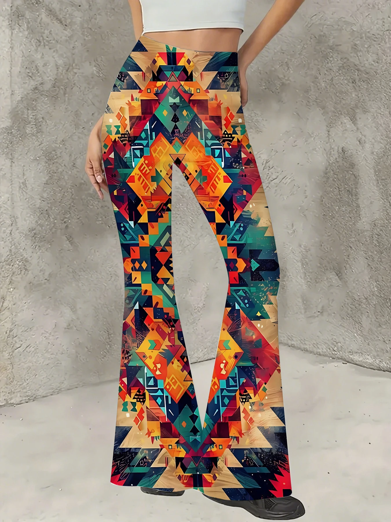 Korean Style Printed Flare Pants Women High Waist Slim Fit Bell Bottom Leggings
Korean Style Printed Flare Pants Women High Waist Slim Fit Bell Bottom Leggings