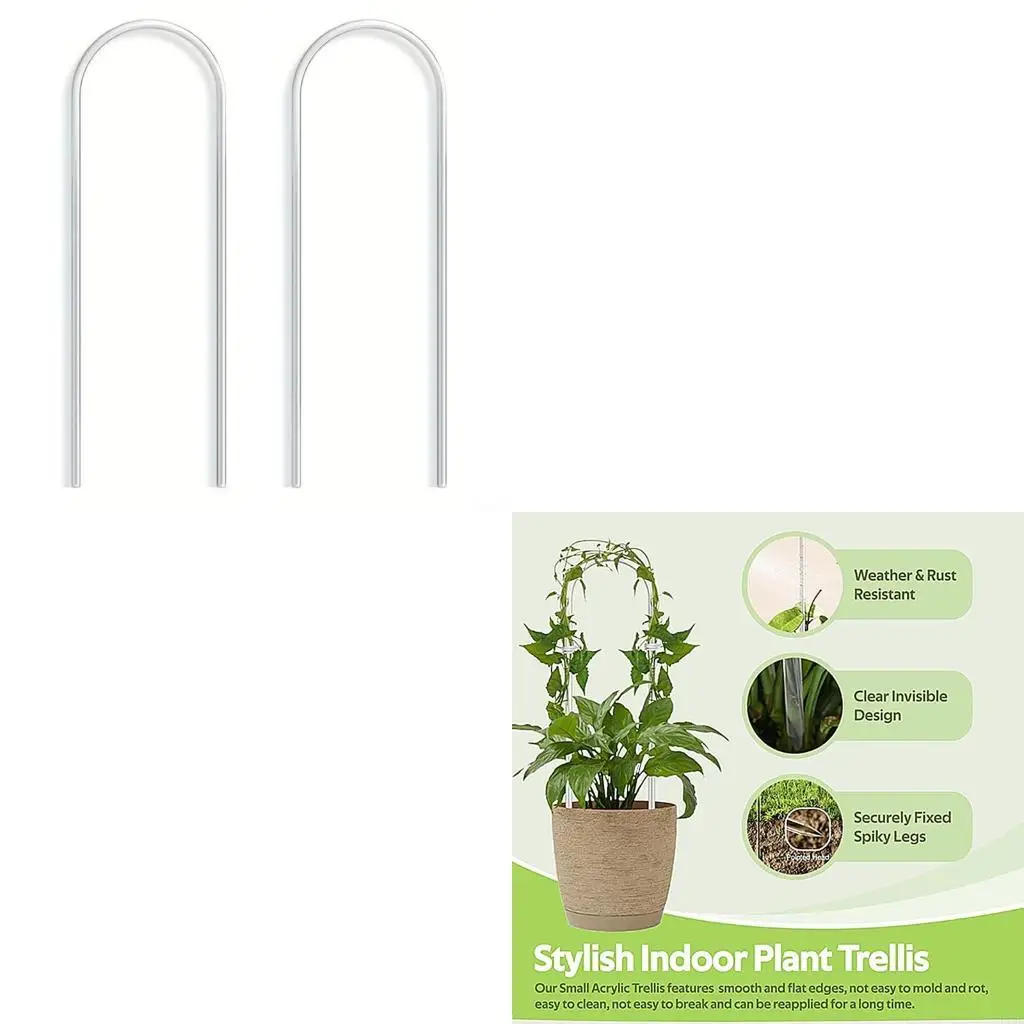 F19B Set of 8 Acrylic Plant Support Stand Modern Circular U Frames Ensure Secure Potted Plant Growth Indoor Outdoor Use
F19B Set of 8 Acrylic Plant Support Stand Modern Circular U Frames Ensure Secure Potted Plant Growth Indoor Outdoor Use