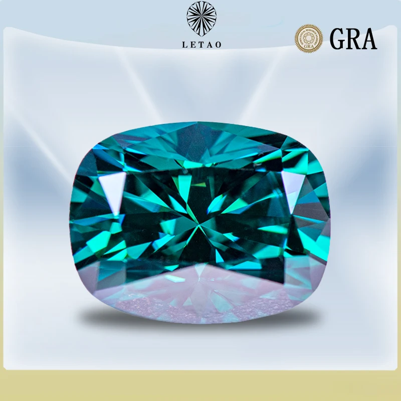 Moissanite Stone Lab Grown Gemstone for Emerald Green Primary Color Cushion Cut DIY Charms Jewelry Makingwith GRA Certificate
Moissanite Stone Lab Grown Gemstone for Emerald Green Primary Color Cushion Cut DIY Charms Jewelry Makingwith GRA Certificate
