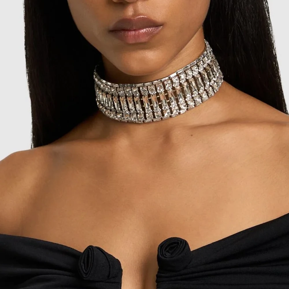 Stonefans Trendy Multilayer Square Choker Necklace Party Accessories Statement Jewelry Bling Rhinestone Collar Choker for Women
Stonefans Trendy Multilayer Square Choker Necklace Party Accessories Statement Jewelry Bling Rhinestone Collar Choker for Women