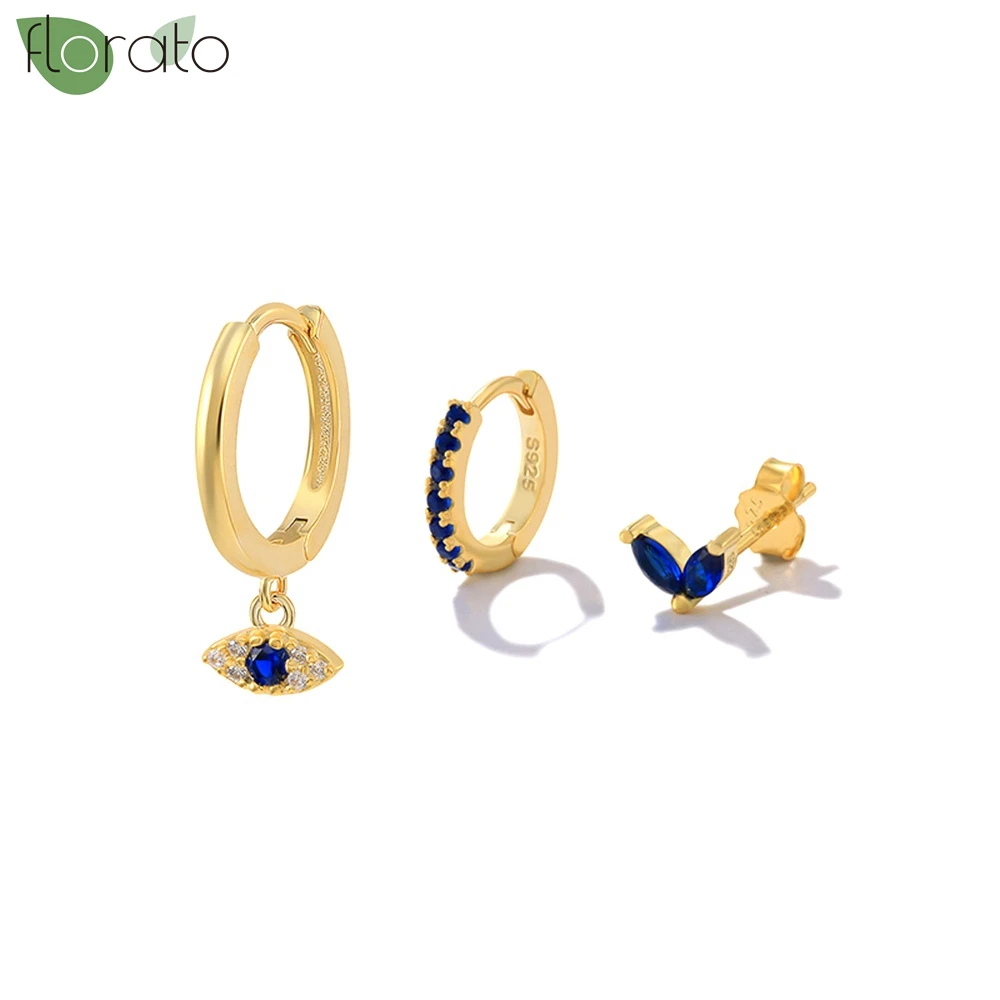 925 Sterling Silver Needle Fashion New Hoop Earrings for Women Exquisite Blue Zircon Pendant Earring Set Party Trendy Jewelry
925 Sterling Silver Needle Fashion New Hoop Earrings for Women Exquisite Blue Zircon Pendant Earring Set Party Trendy Jewelry