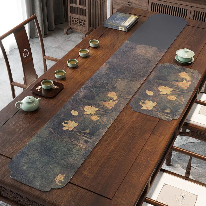 Chinese leather tea table, table flag, tea table fabric, long strip tea flag, TV cabinet,
Chinese leather tea table, table flag, tea table fabric, long strip tea flag, TV cabinet,
