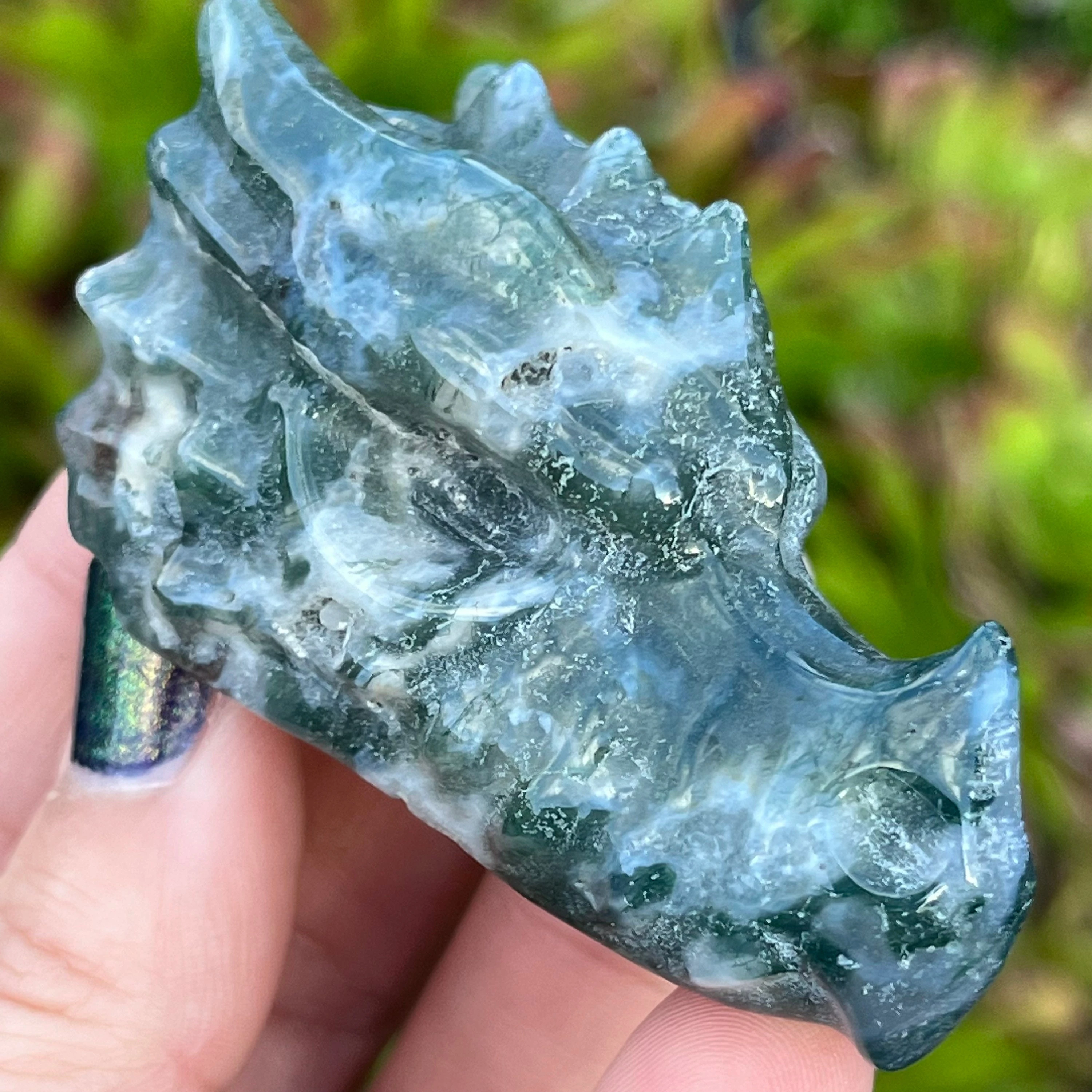 Serpentine Dragon Head Carving, Hand Carved Crystal Dragon Figurine, Natural Healing Mineral Home Decor Art Ornament Gift
Serpentine Dragon Head Carving, Hand Carved Crystal Dragon Figurine, Natural Healing Mineral Home Decor Art Ornament Gift