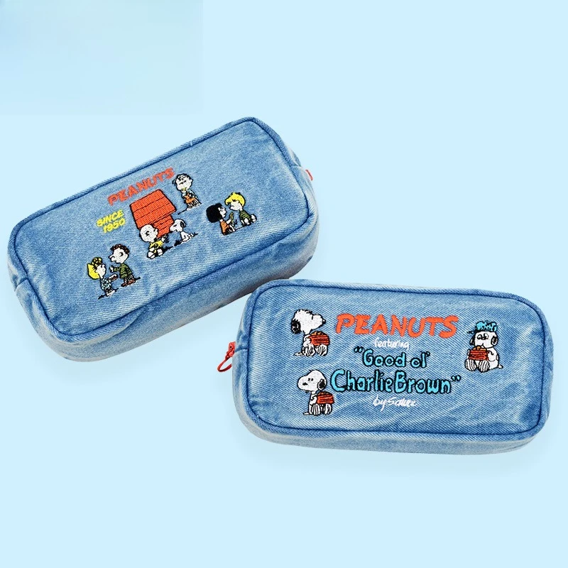 Cute Anime Snoopy Series Washed Denim Pencil Case Kawaii Cartoon Character Creativity Embroidery Large Capacity Storage Bag
Cute Anime Snoopy Series Washed Denim Pencil Case Kawaii Cartoon Character Creativity Embroidery Large Capacity Storage Bag