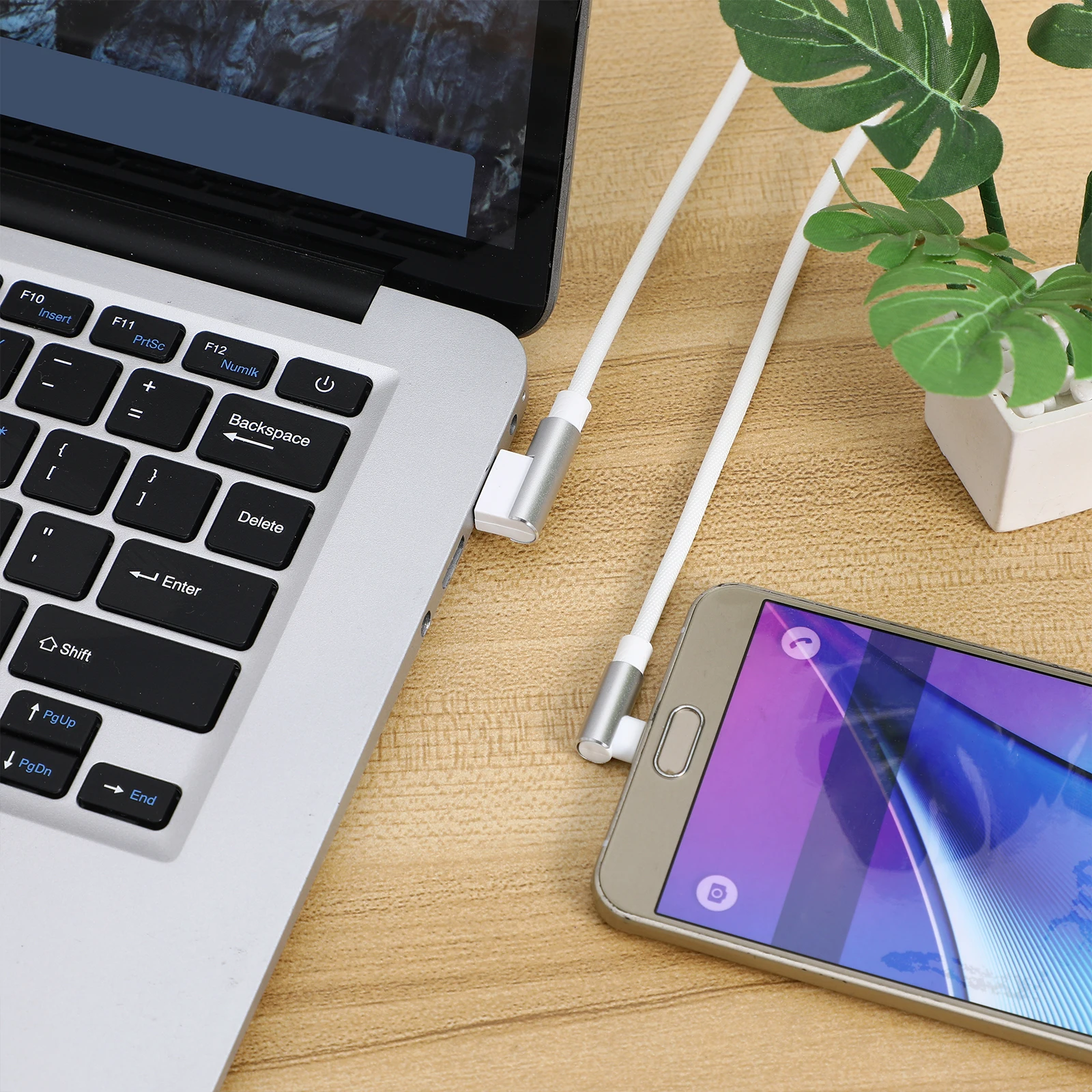 Type-C Charging Cable USB-C for Phone Fast Charge Sync Data Cord Durable Nylon 90 Degree Right Angle Connector
Type-C Charging Cable USB-C for Phone Fast Charge Sync Data Cord Durable Nylon 90 Degree Right Angle Connector