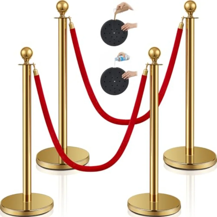 Ferraycle 4 Pcs 2025 Prom Stainless Steel Stanchion 5 ft Velvet Carpet Ropes and Pole Crowd Control Barriers Grand Opening Casi
Ferraycle 4 Pcs 2025 Prom Stainless Steel Stanchion 5 ft Velvet Carpet Ropes and Pole Crowd Control Barriers Grand Opening Casi