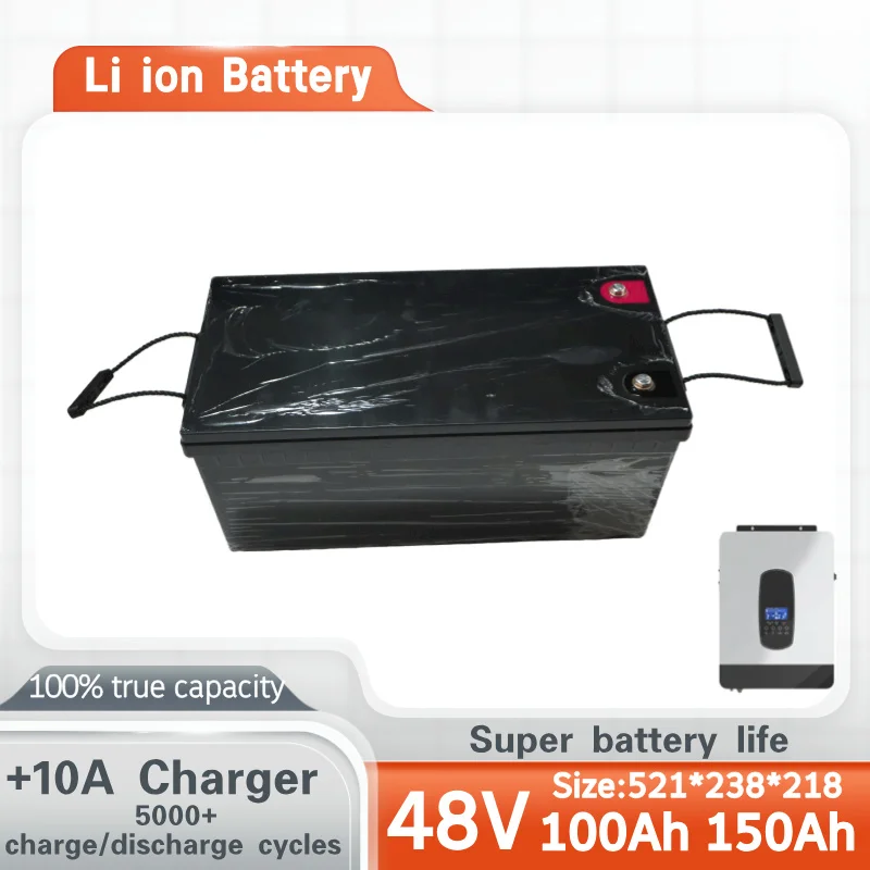 48v 150AH li-ion Lithium Replace power battery 48v 100AH 5kwh 7kwh for Golf cart backup RV EV inverter Solar System +10A charger
48v 150AH li-ion Lithium Replace power battery 48v 100AH 5kwh 7kwh for Golf cart backup RV EV inverter Solar System +10A charger